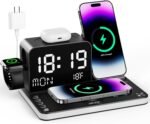 Acer Gadget 7-in-1 Wireless Charging Station Charger Stand for Multiple Devices for Apple - iPhone 17 16 15 14 13 12 Pro Max Apple Watch Airpods, Wireless iPhone Charger Station with Bluetooth TimeSyn - Image 2