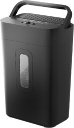 12-Sheet Cross Cut Paper Shredder, 5.55 Gallon Heavy Duty Shredder for Home Office, P-4 High Security Shredders for Paper/Credit Card/Mail/Staples/Clips, Portable Handle Design - Image 2