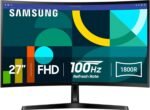 Samsung 27" Essential S3 (S36GD) Series FHD 1800R Curved Computer Monitor | 100Hz, Game Mode, Advanced Eye Comfort, HDMI and D-sub Ports (LS27D366GANXZA) - Image 2