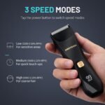 PRITECH Manscape Body Hair Trimmer - Waterproof Pubic Hair Ball Trimmer, Ceramic Blade Shavers Electric Razors for Men with USB-C Charging, Wet/Dry Use, Nick-Free Mens Grooming Kits, Gifts for Men - Image 8