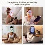 Aphrona FDA cleared LED Facial Mask MOONLIGHT PRO 7 Color Treatment Photon Mask, Red light Blue light for Acne Removal Wrinkle Reduction, led light therapy for face, 450 Powerful LED Chips (White) - Image 8