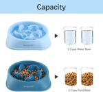 MateeyLife 2-Pack Slow Feeder Dog Bowls, 2 Cups, Dog Puzzle Feeder Bowl | Food-contact safe, dishwasher safe, non-slip base, maze design, for fast eaters, for dogs and cats, daily mealtimes - Image 6