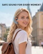 Active Noise Cancelling Ear Buds Wireless Earbuds 90H Playtime Bluetooth Headphones Stereo Bass Over-Ear Hooks Earphones with Power Display Case IPX7 Waterproof Headset for Workout/Running, Black - Image 10
