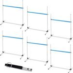 Halloscume 6 Pcs Dog Agility Training Jumps Hurdles,Blue and White | Adjustable Jumps Hurdles, Pet Jump Bars with Bag and Whistle, Equipments for Indoor Outdoor Dogs Pet Agility Course Game - Image 9