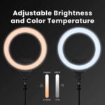 Lume Cube Ring Light Pro | Wireless Professional Lighting for Photography, Streaming, Video | Fully Adjustable Color and Brightness | Includes Sturdy, Portable Tripod Mount and Padded Carrying Case - Image 6