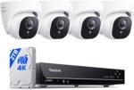 REOLINK 8CH 4K/8MP Home Security Camera System with 2TB HDD RLK8-800D4 | 4pcs H.265 PoE Wired Turret Cameras with Person Vehicle Detection, 8CH NVR for 24-7 Recording High Bitrate & Clear Stream - Image 2