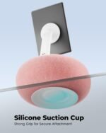 Viozon Phone Holder for Bed, Magnetic Pillow Stand, Compatible with 4-7" Phone/Kindle with Small Storage, Removable Suction Base for Stability, Idea for Kindle Reading and Video Watching On Bed,Pink - Image 8