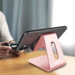 CreaDream Cell Phone Stand, Cradle, Holder, Aluminum Desktop Stand Compatible with Switch, All Smart Phone, iPhone 15 14 13 12 Pro Max Plus Mini Xr X Se 8 SE -Rose Gold - Image 3