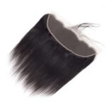 13x4 Lace Frontal Closure Ear to Ear HD Lace Frontal 12 Inch | Brazilian Straight Frontal Lace Closure,Virgin Human Hair Frontal,Natural Black, 150% Density - Image 3