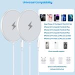 [Apple MFi Certified]Magnetic Wireless Charger for iPhone 17 16 15,2Pack 6FT 15W Apple Fast Mag-Safe Charger USB C Fast Charging Block for iPhone 17/17 Air/16/16 Pro/Pro Max/15/14/13/Plus/Pro/Pro Max - Image 4