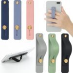 Weewooday 6 Pieces Phone Grip Holder Cell Phone Grip Strap Telescopic Finger Strap Stand Universal Finger Kickstand for Most Smartphones(Soft Colors,Classic) - Image 2