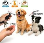 Dog Training Clicker and Whistle Set, 2-in-1 Positive Reinforcement Tool for Puppies, Dogs and Cats, Behavior Correction Device, Dog Training Tool Kit, Black | Dog Training Clicker and Whistle Set - Image 3