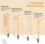 Pure Daily Care NuDerma Handheld Skin Therapy Wand Machine w/Neon – Anti-Aging - Skin Tightening - Wrinkle Reducing - Dark Circles – Clarifying - Hair & Scalp Stimulator - Image 3
