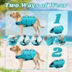 EMUST Dog Life Vest, Bright Color Dog Water Vest with Superior Buoyancy | High Visibility Pet Life Jacket DFD for Small Medium Large Dogs, Adjustable High Flotation Dog Float Coat, Blue, XL - Image 5