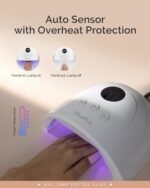 MelodySusie UV Nail Lamp P-Plus30F for Fast Curing Gel Nail Polish | 36W,3 Timer Settings,Smart Sensor,LCD Display,99s Low-Heat Mode,30 UV/LED Beads,Jelly Gel,Base Top Coat,for Beginners at Home - Image 5