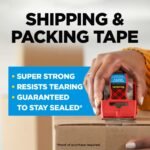 Scotch Heavy Duty Shipping Packing Tape, Clear, 1.88 in. x 22.2 yd. | 6 Roll Dispensers, Moving Supplies, Packing Tape for Moving Boxes and Packaging Supplies - Image 3