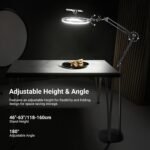 NEEWER Entry Level Version 10.5" 10W Ring Light with 46"-63" Stand, Overhead Phone Holder Mount Compatible with iPhone, Bi Color LED Selfie Lighting CRI85+ for TikTok Video Recording Streaming, N44 - Image 9