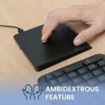 Perixx PERIPAD-506 Wired USB Touchpad – Slim Detachable Design for Desktop & Laptop – 5.31x4.57x0.55 Inches – Black - Image 6