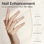 modelones Builder Nail Gel, 7-in-One Clear Builder for Nails, LED Cured | Color Rubber Base Gel Polish Coat Strengthener Thickening Extension Rhinestone Glue in a Bottle for DIY Home Salon - Image 5