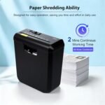 Wingwise 8 Sheets Paper Shredder for Home Office | P-2, 2 Mins Runtime, 2.6 gal - Image 4