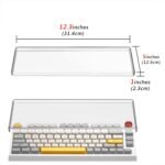 Geekria 75% 84-Key Knob Keyboard Dust Cover, Clear Acrylic Keypads Cover, Compatible with Keychron Q1 HE/Max/Pro, EPOMAKER TH80 75%, Glorious Gaming - GMMK PRO 75% - Image 5