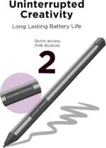 Lenovo Digital Pen 2 (Laptop) - Ultra-Tactile Response - 4,096 Levels of Pressure - Natural Feel Elastometer Pen Tip - Extended Battery Life - Silver, Grey - Image 4