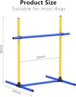 Dog Agility Hurdle, 2 Jump Bar Sets Indoor Outdoor Backyard Train - Image 8