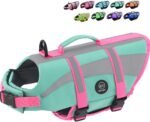 EMUST Dog Life Vests, Lightweight Dog Flotation Vest for Boating Swimming | Dog Safety Swimsuit for Small Dogs with Enhanced Buoyancy, Adjustable Puppy Dog Flotation Vest, NewTurquoise, XS - Image 2