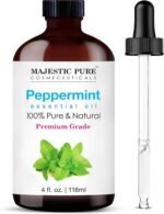 Majestic Pure Peppermint Essential Oil for Diffuser - 4 Fl Oz | 100% Natural Essentials Oils for Aromatherapy, Massage, Steam inhalation, Air Freshner, DIY, Soap and Candle Making - Image 2