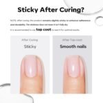 modelones Builder Nail Gel with Gel Top Coat, 3Pcs Clear Builder Nail Kit | Thickening Apex Building Extension Rhinestone Gel Tips Glue, U/V LED Lamp Cured for Home DIY Salon Girls - Image 6