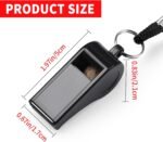 SPORTIC Whistle，Durable Plastic Whistles with Lanyards – Loud Crisp Sound for Coaches, Referees, Training, Emergencies, and Outdoor Activities - Image 3