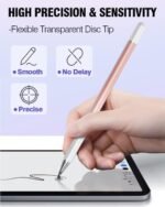 Stylus Pens for Touch Screens, 2 in 1 High Precision Universal Stylus Pen for iPad Compatible with Apple, iPhone, iPad, Android, Microsoft Tablets, Phones, 3 Pack - Blue, Pink, Purple - Image 5