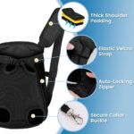 Mosago Dog Backpack Carrier, Front Chest Carrier for Small Dogs 7-11 lbs | Adjustable Shoulder Straps, Legs Out Design, Breathable Mesh, Hands-Free Carrying, Soft Padded Support, Walking/Hiking - Image 6