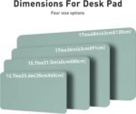 Aothia Leather Desk Pad Protector, Mouse Pad, Office Desk Mat, Non-Slip PU Leather Desk Blotter, Laptop Desk Pad, Waterproof Desk Writing Pad for Office and Home (Light Blue,31.5" x 15.7") - Image 9