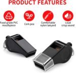 SPORTIC Whistle，Durable Plastic Whistles with Lanyards – Loud Crisp Sound for Coaches, Referees, Training, Emergencies, and Outdoor Activities - Image 5