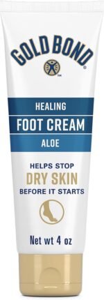 Gold Bond Healing Foot Cream for Dry Feet and Cracked Heels, 4 Oz With Aloe | Gold Bond lotion is a rich foot cream that nourishes & softens for healthier looking feet - Image 2