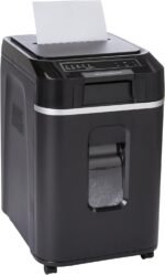 Amazon Basics 200-Sheet Auto Feed Micro Cut Paper Shredder with Pullout Basket, Black - NEW (Previously AmazonCommercial brand) - Image 2