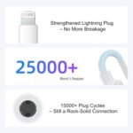 Lightning to 3.5mm Headphone Adapter for iPhone - 2 Pack Hi-Fi iPhone Aux Adapter Converter Jack Dongle Audio Cord for Apple iPhone 14 13 12 11 X XS White - with Microphone - Image 6
