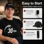 Red Light Therapy for Hair Growth,528 Total Light Emitters,Full-Scalp Coverage,Laser Hair Growth Cap for Men & Women,Black - Image 9