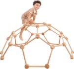 Comfy Cubs Wooden Toddler Play Gym for 3-6 Years Old - Montessori Climber for Kids - Safe Climbing Toy Support up to 120 lbs - Easy to Assemble Kids Climber for Active Play - Natural Wood - Image 2