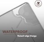 Garoopion Silicone Cat Litter Mat 34×22 inch, Easy to Clean, Gray | Waterproof Silicone Mat with Raised Edges, Catch Litter, Protect Floor from Urine, Multi-Use for Dog/Sink/Kitchen/Boots - Image 8