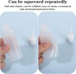 6 pcs 50mL/ 1.69 oz Plastic Squeeze Bottles Glue Oil Bottle Precision Tip Applicator Bottle Color Bottles for Hair Salon Paint Art Craft Liquids Glue - Image 5