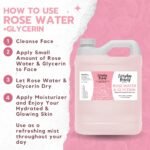 Rose Water & Glycerin Enhanced Facial Toner - 32oz Bulk Alcohol-Free Vegan All Natural Refreshing for Face and Hair - Uplifts, Calming & Soothing for All Skin Types… - Image 7