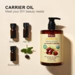 Yoken Organic Jojoba Oil 16oz, USDA Certified Cold Pressed for Skin Care | Cold Pressed Body Oil Women After Shower Unscented Carrier Massage Moisturizer Hydrating Nourishing Essential Mixing - Image 6