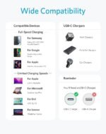 Anker USB C to USB C Cable, 60W Fast Charging Cable (5-Pack, 6 ft, Black) | For iPhone 17 Series, iPad mini 6, and More - Image 6