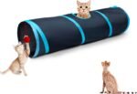 Cat Tunnel Tube Toys，Tunnels for Indoor Cats, 2 Way Foldable | Interactive Pet Crinkle Pop Up Tunnel with Balls Peek Hole Hideaway for Rabbits, Kittens, Ferrets, Puppy Playing & Exploring - Image 2