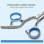 Hair Cutting Scissors, ULG Professional Hair Scissors 6.5 inch Right-Hand Razor Edge Barber Shears Salon Hair Cutting Shears Made of Japanese Stainless Steel, Hand Sharpened Blue - Image 5