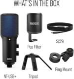 RØDE NT-USB+ Professional-Grade USB Condenser Microphone For Recording Studio Quality Audio Directly To A Computer Or Mobile Device, Black | USB-C condenser microphone with Revolution Preamp and APHEX processing for vocals, podcasts and streaming - Image 9
