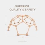 Comfy Cubs Wooden Toddler Play Gym for 3-6 Years Old - Montessori Climber for Kids - Safe Climbing Toy Support up to 120 lbs - Easy to Assemble Kids Climber for Active Play - Natural Wood - Image 6