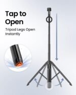 UBeesize 70" Auto-Open Magnetic Tripod for iPhone, MagSafe Selfie Stick with Remote, Portable Phone Stand for Recording, Travel and Vlogging, Compatible with iPhone/Android (Black) - Image 3